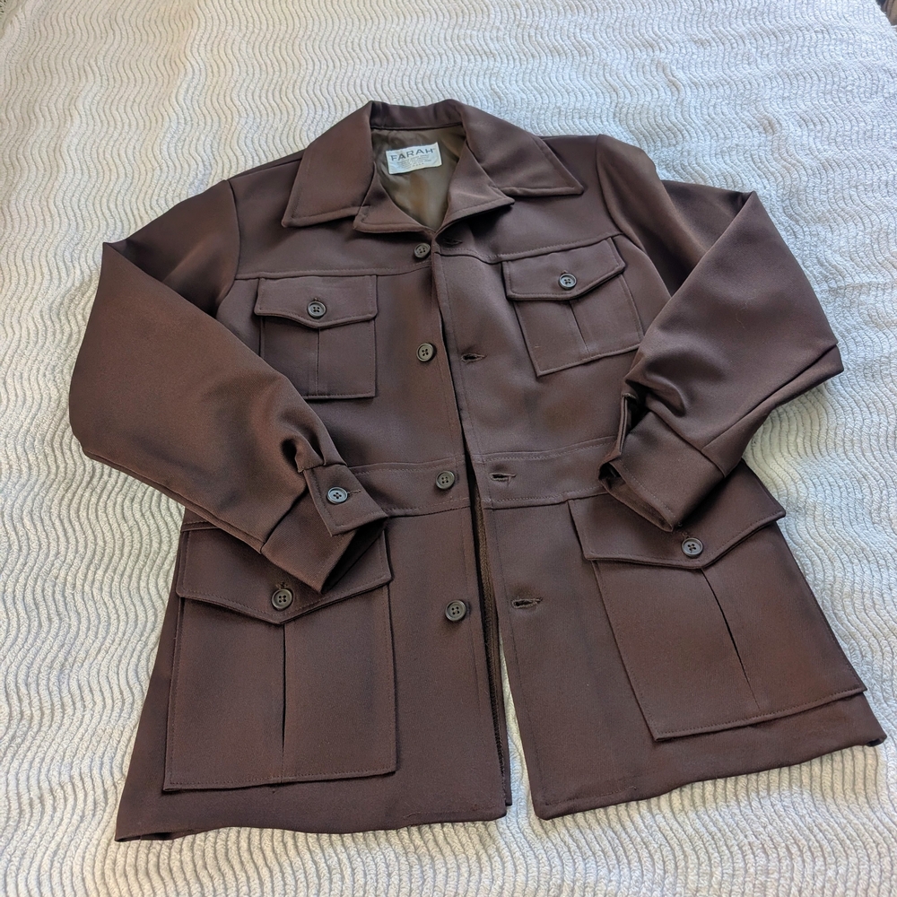 Vintage Farah Chocolate Brown Jacket